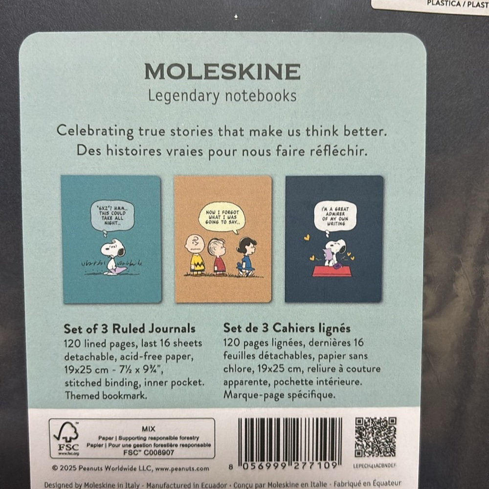 Moleskine cahier journals (Snoopy edition)